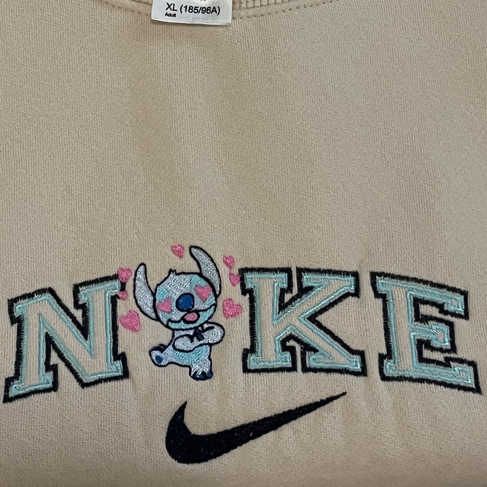 Disney Lilo and Stitch x NIKE custom embroidered sweater UNISEX - Picture 4 of 4